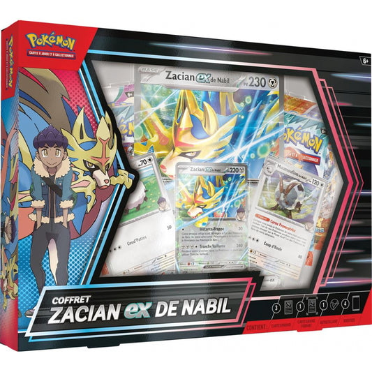 Coffret 4 Boosters Zacian EX de Nabil Pokémon - FR