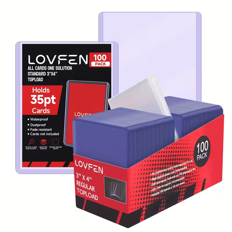 100 Top Loader + 100 Sleeves – Protection Cartes 66×91 mm | La Cartasse