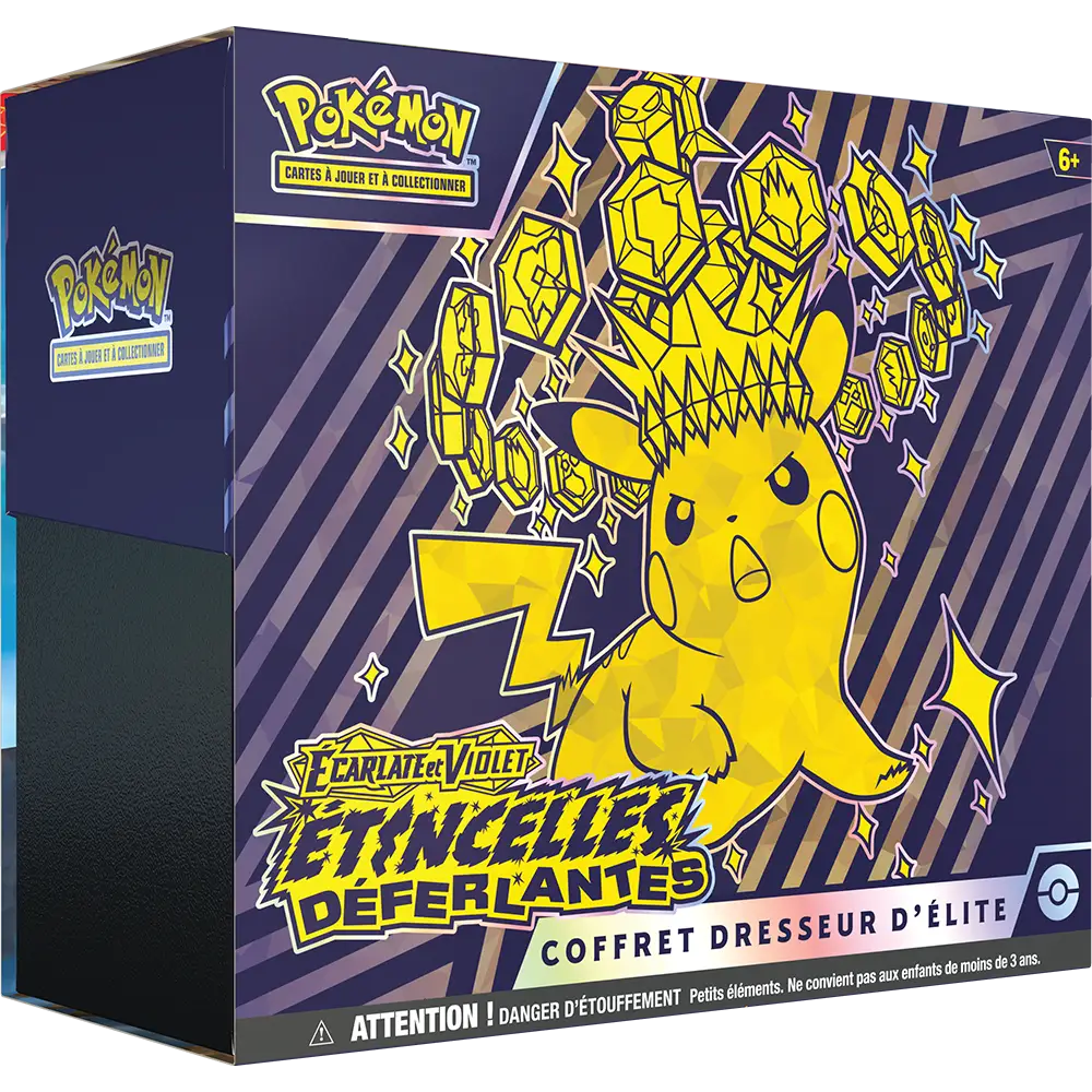 Coffret Dresseur D'élite Pikachu Pokémon EV8 : Etincelles Déferlantes - FR