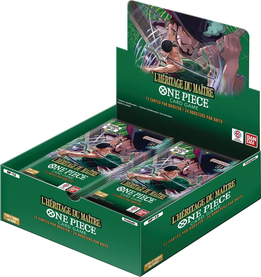 Bandai One Piece JCC - Boîte de 24 Boosters OP12 : L'Heritage du Maître (Français)