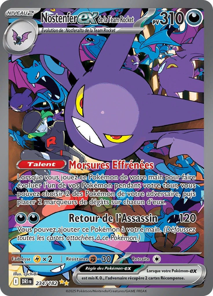 Cartes Pokémon - Nostenfer Rocket DRI 234 - EV10 NM FR