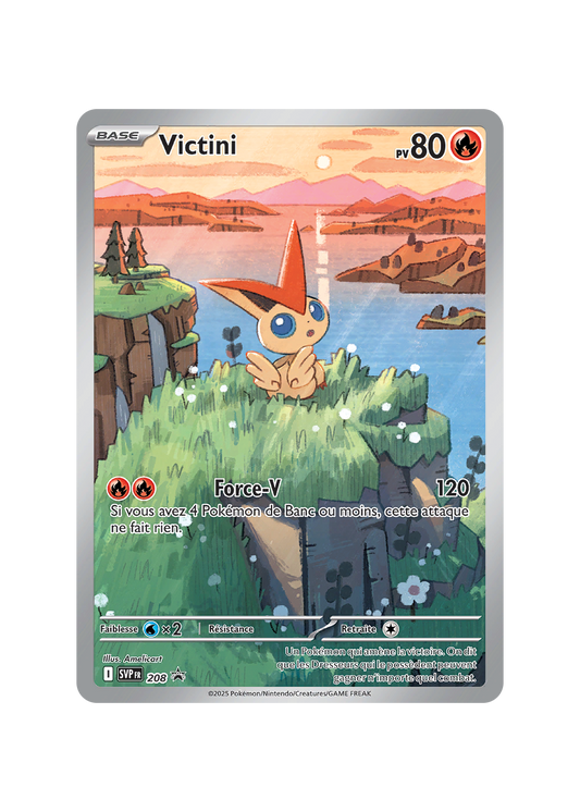 Carte Pokémon Victini AR - Coffret Victini 208 Promo SV - Near Mint