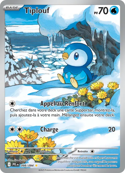 Cartes Pokémon - Tiplouf PFL 98 - ME02 FR NM